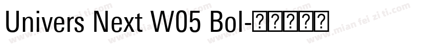 Univers Next W05 Bol字体转换